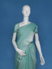 Aqua Green With Designed Border Cotton Saree - Diadem
