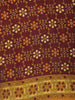 Brown Floral Print Georgette Saree - Diadem
