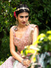 Multi Colour Banarasi Silk Mirror Work Bridesmaids Lehenga
