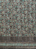 Black Floral Designed Semi Tussar Silk Saree