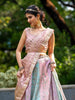 Multi Colour Banarasi Silk Mirror Work Bridesmaids Lehenga