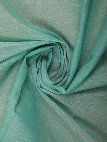 Aqua Green With Designed Border Cotton Saree - Diadem