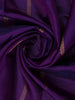 Purple with Teal Border Zari Butta Kanchipuram Silk Saree