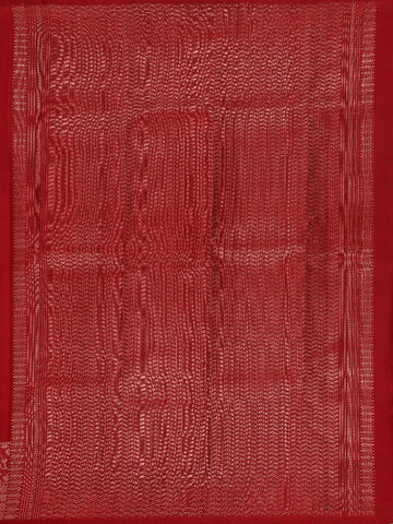 Red Floral Motifs Pure Kanchipuram Silk Saree - Diadem
