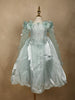 Pale Green 3D Floral Designed Party Gown for Girls