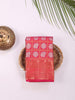 Red Pure Kanchipuram Bridal Silk Saree with Peacock Motif on the body and Zari Border - Diadem