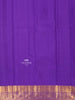 Red Pure Kanchipuram Bridal Silk Saree with Floral Motif on the body and Contrast Zari Border - Diadem