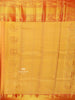 Mustard Pure Kanchipuram Bridal Silk Saree with Floral Motif on the body and Zari Border - Diadem