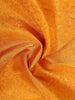 Yellow Pure Kanchipuram Bridal Silk Saree with Floral Motif on the Body with Zari Border - Diadem