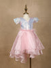 Pink Sequin Designed Party Gown for Girls