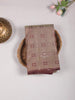 Light Brown Pure Kanchipuram Bridal Silk Saree with Zari Brocade on the body and Without Border - Diadem