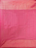 Orange Pure Kanchipuram Silk Saree with Floral Design on the Body with Zari Border - Diadem