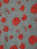 Grey Banarasi Saree with Flower Design on the Body with Contrast Zari Border - Diadem