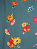Teal Blue Banarasi Saree with Flower and Leaf Design on the Body and Zari Border - Diadem