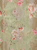 Light Green Banarasi Saree with Flower Design on the Body with Contrast Border