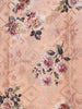 Peach Banarasi Saree with Flower Jacquard Design on the Body with Zari Border - Diadem