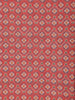Red Art Silk Saree with Diagonal Checks and Floral Design on the Body with Matching Border