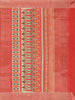 Red Art Silk Saree with Diagonal Checks and Floral Design on the Body with Matching Border