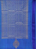 Royal Blue Floral And Peacock Motifs Pure Kanchipuram Silk Saree
