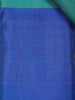 Royal Blue Floral And Peacock Motifs Pure Kanchipuram Silk Saree