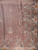 Purple Floral Designed Tissue Organza Saree