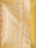 Mustard Yellow Semi Banarasi Saree with Plain Body and Zari Border