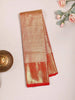 Mustard Pure Kanchipuram Bridal Silk Saree with Zari Brocade & Contrast Border