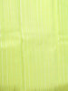 Green Pure Kanchipuram Bridal Silk Saree with Stripes Design on the Body with Zari Border - Diadem