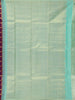 Dark Purple Checked Designs Pure Kanchipuram Silk Saree - Diadem