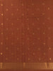 Pale Coral Semi Tussar Silk Floral Designed Saree - Diadem