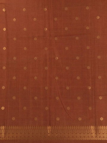 Pale Coral Semi Tussar Silk Floral Designed Saree - Diadem