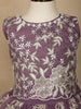 Lavender Floral Designed Net Lehenga