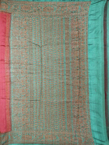 Maroon Banarasi Saree with Zari Butta on the Body with Contrast Border - Diadem
