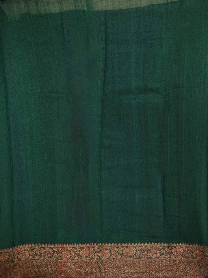 Burgandy Banarasi Saree with Leaf Motif on the Body with Zari Border - Diadem