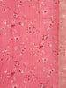 Pink Banarasi Saree with Floral Design on the Body with Matching Border