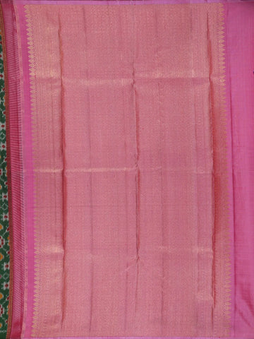 Green Floral Woven Pure Kanchipuram Silk Saree - Diadem