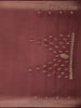 Dark Red Floral Designed Georgette Fancy Saree