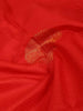 Red Pure Kanchipuram Bridal Silk Saree with Floral Motif On the Body with Zari Border - Diadem