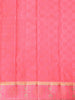 Light Green Pure Kanchipuram Bridal Silk Saree with Checked Design on the Body with Designed Border - Diadem