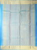 Royal Blue Pure Kanchipuram Bridal Silk Saree with Chakram Motif on the Body with Zari Border - Diadem