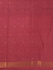 Dark Grey Semi Tussar Silk Checks And Stripes Designed Saree - Diadem