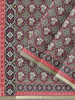 Olive Green Semi Tussar Silk Saree with Patola Prints on the body and Contrast Zari Border