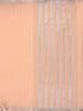 Light Orange Cotton Saree with Jute Design on the Body and without Border