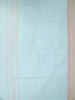 Teal Blue Semi Tussar Silk Saree with Stripes Design on the Body and without Border - Diadem