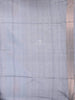 Light Blue Semi Tussar Silk Saree with Stripes and Floral Design and without Border - Diadem