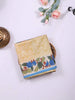 Sandal Semi Tussar Silk Saree with Floral Design on the Body without Border - Diadem