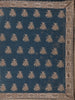 Blue Floral Embroidery Chiffon Silk Saree