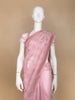 Pink Floral Designed Tissue Organza Saree
