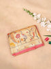 Peach Banarasi Saree with Zari Butta on the Body with Designed Border