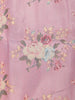 Light Pink Banarasi Saree with Flower Design on the Body with Zari Border - Diadem